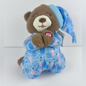 Toymazing Prayer Pals Bear Plush • Press to Pray • Bedtime Prayer Stuffed Animal